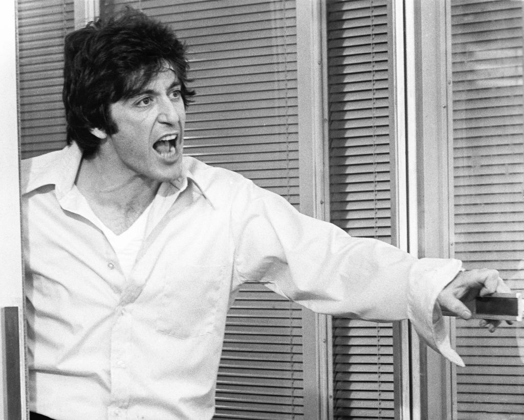 Al Pacino as Sonny Wortzik in the film 'Dog Day Afternoon', directed by Sidney Lumet, 1975